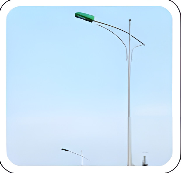 Cột đèn rời cần đầu D78 chuẩn bị lắp cần đèn