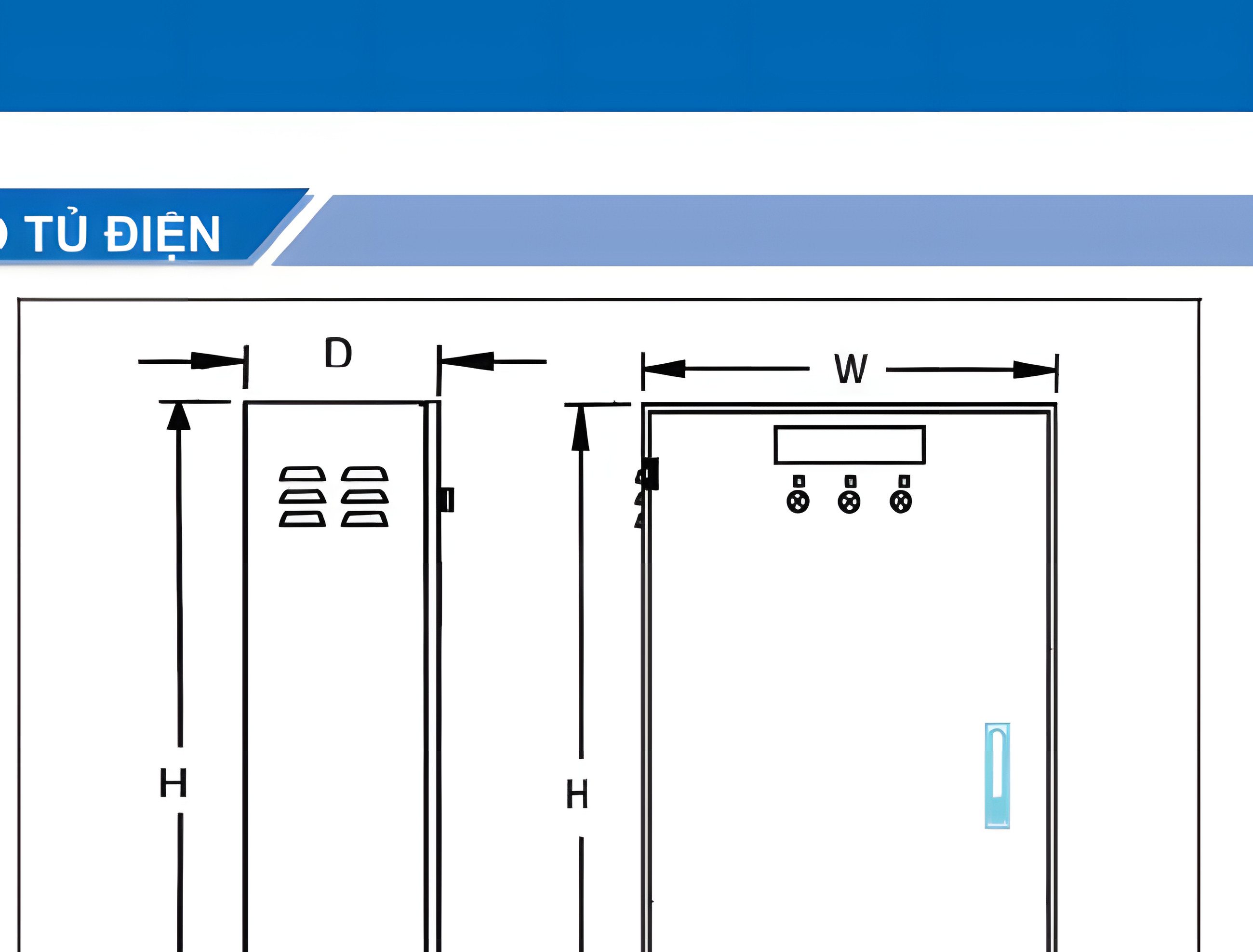 Bản vẽ vỏ tủ điện thép sơn tĩnh điện