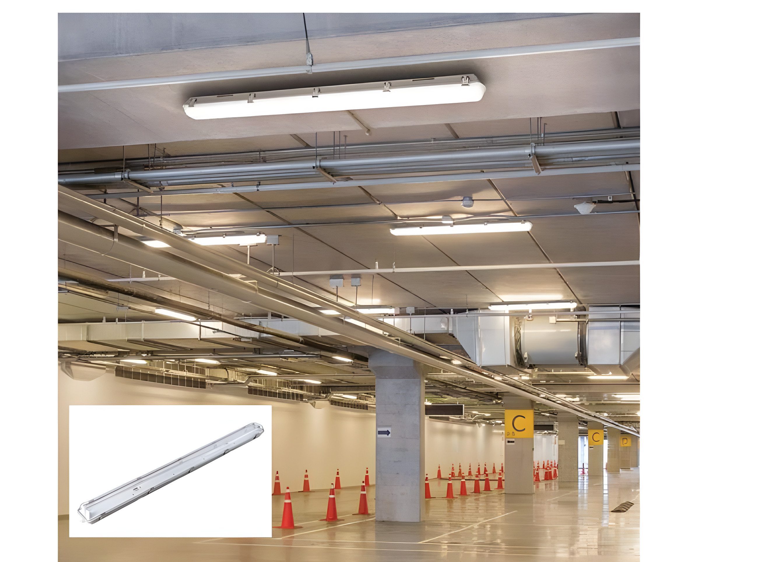 Máng đèn LED chống ẩm Vietlux IP65 thân nhựa kín